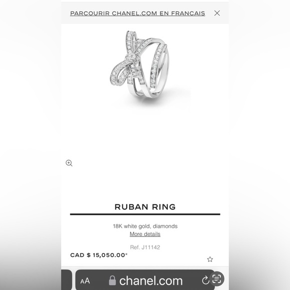 NWOT Costume Bow Ring: Size 7 - Picture 3 of 14